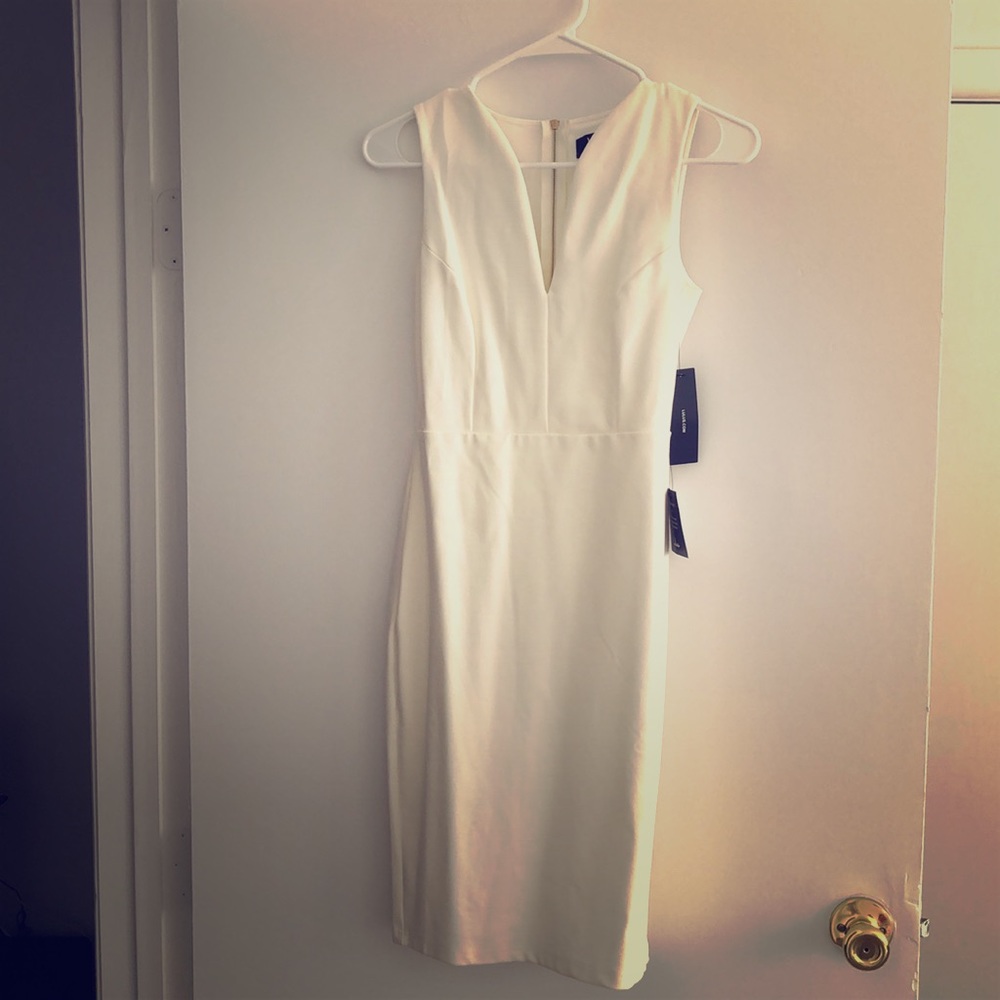Unworn Business of love - white bodycon midi dress